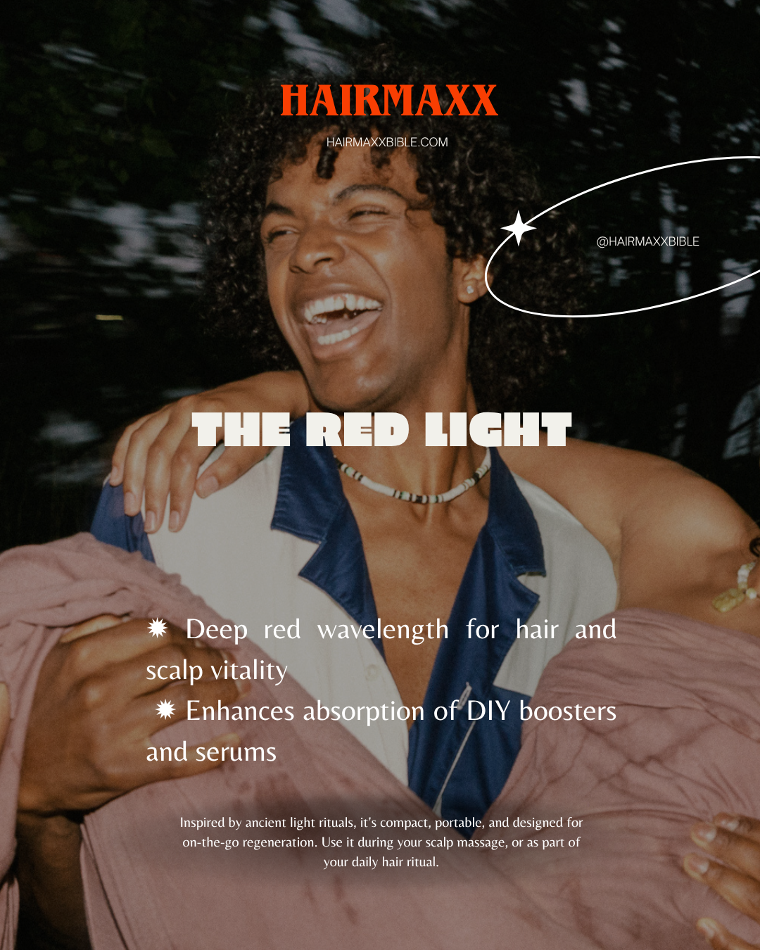 HairMaxx Red light therapy photoshoot